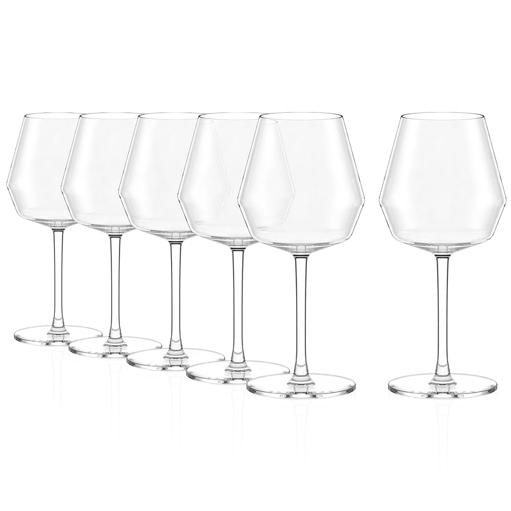 6 Copos Burgundy Celestia 610 ml Vidro Cristalino - Stölzle Lausitz - 5602737112619