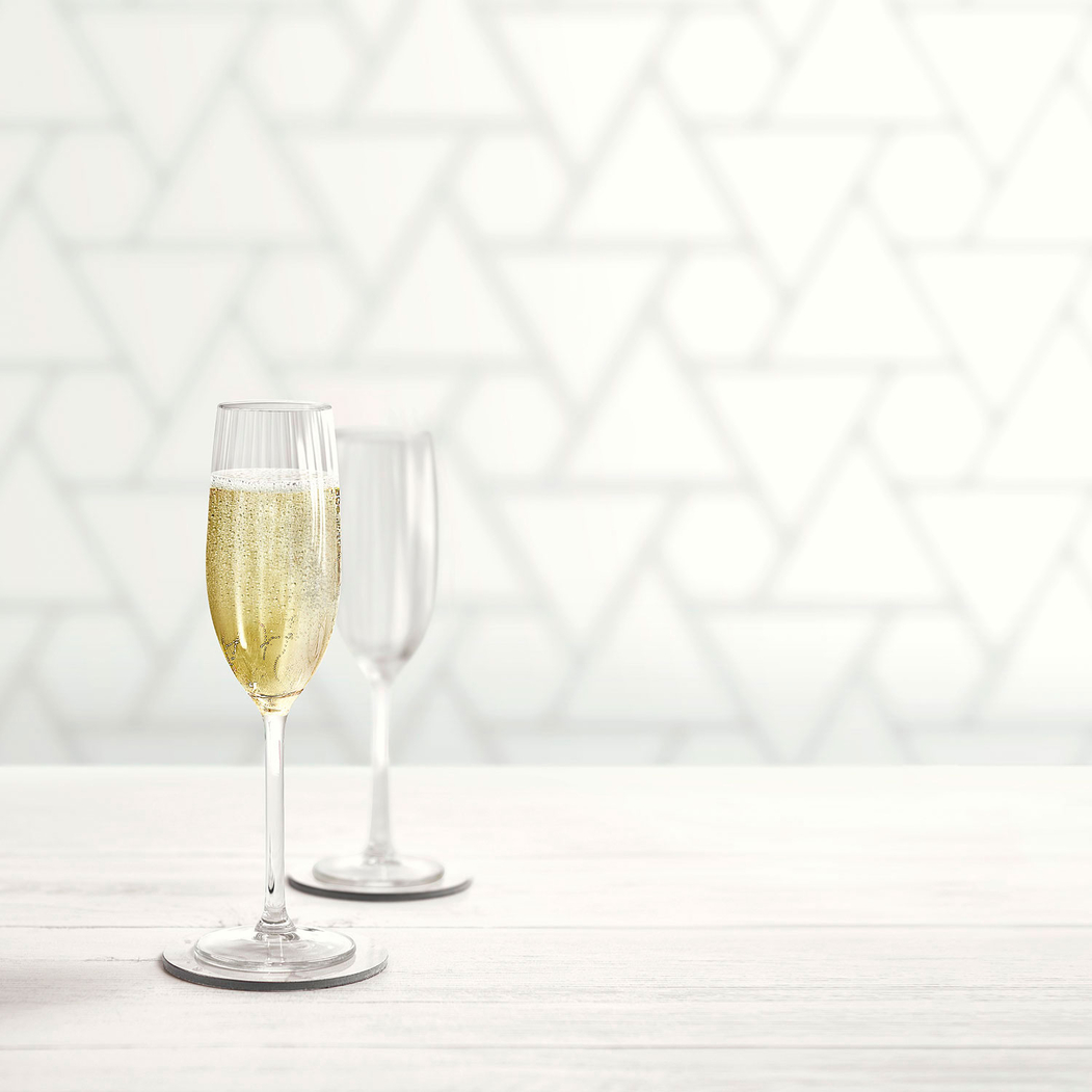 4 Plissé flutes 210ml - Royal Leerdam - 8710964360172
