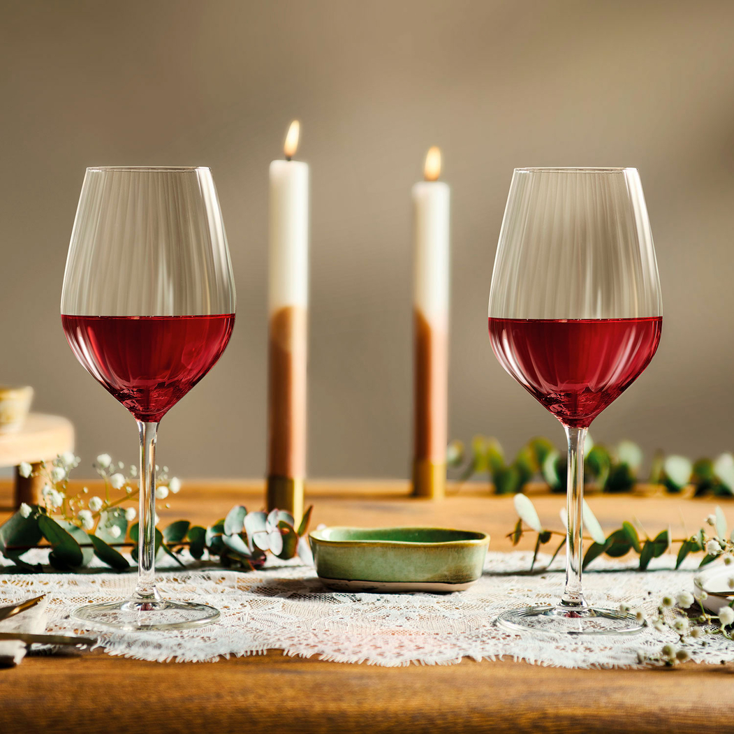 4 Plissé red wine glass 500ml - Royal Leerdam - 8710964360202