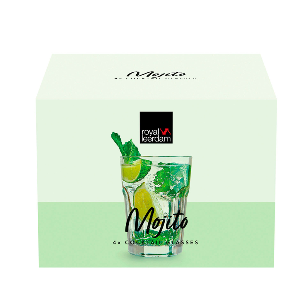 4 Mojito cocktail glasses 410ml - Leerdam Crisal Glass - 8710964827187