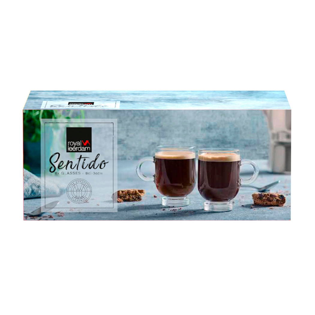 6 expresso cups 80ml - Royal Leerdam - 8710964831085