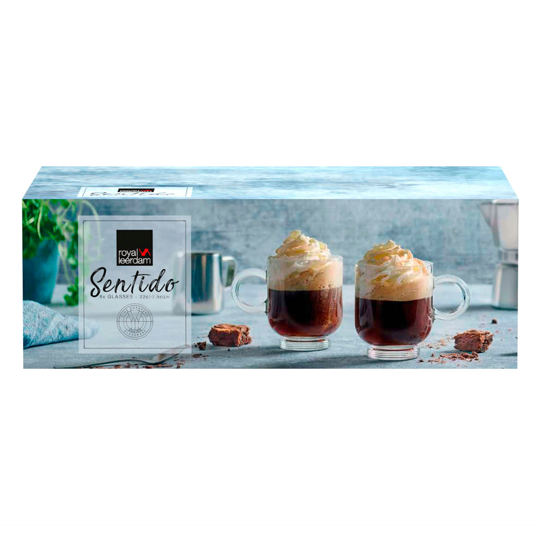 6 Cappuccino Cups 220ml - Royal Leerdam - 8710964831092