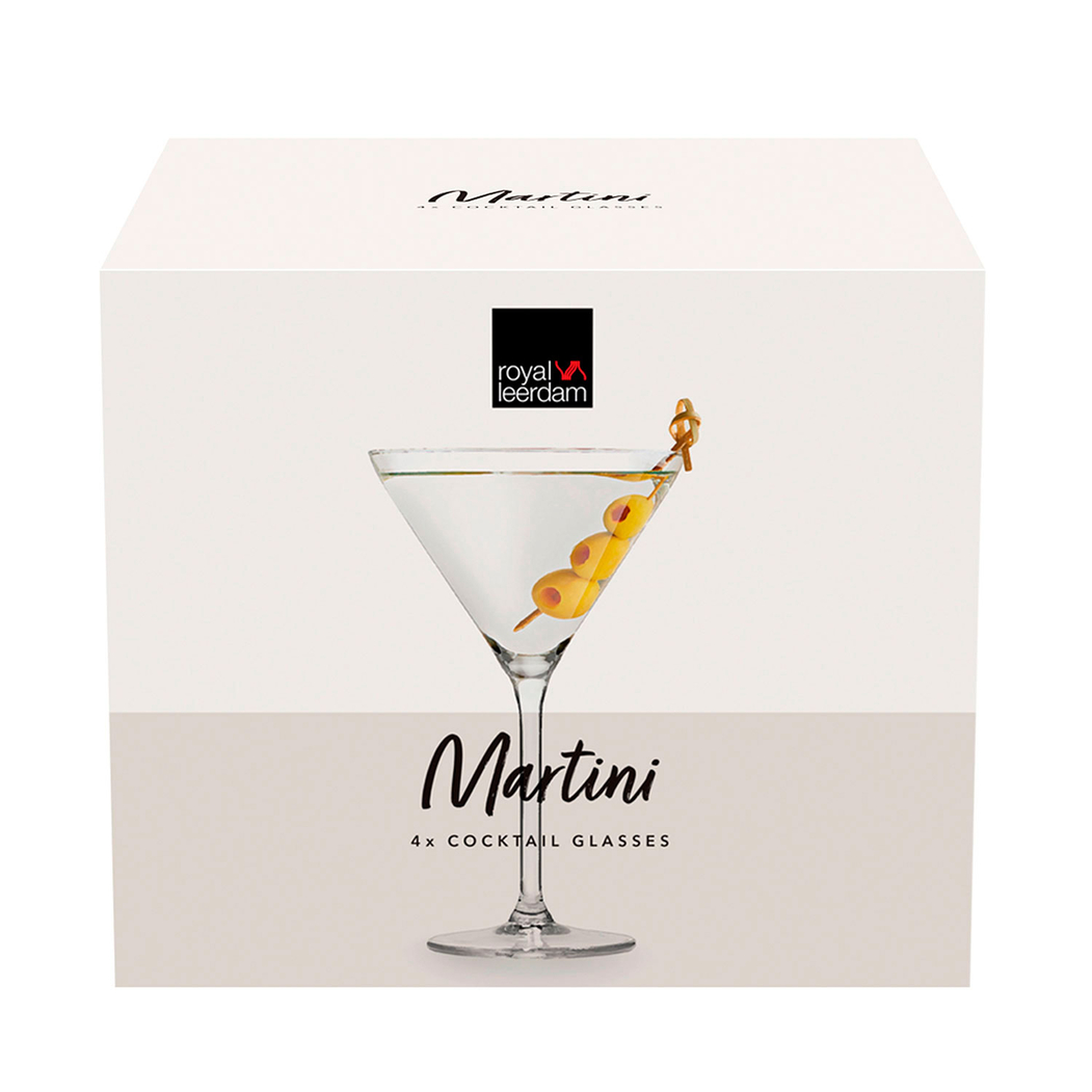 4 Copos Martini 260ml - Leerdam Crisal Glass - 8710964841435