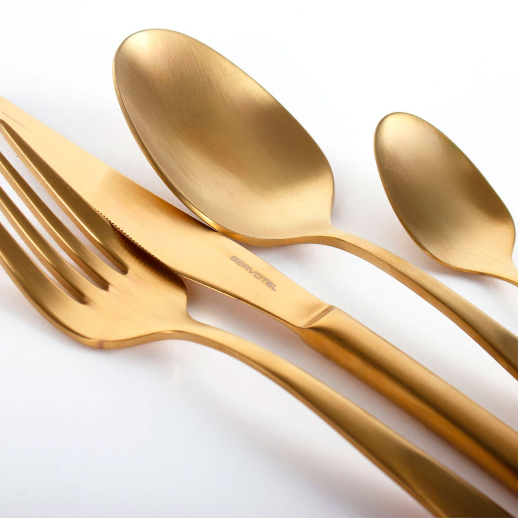 Bali Titanium, 84 Piece Cutlery Set, Stainless Steel, Matte Finish - Servotel - 5602737108261