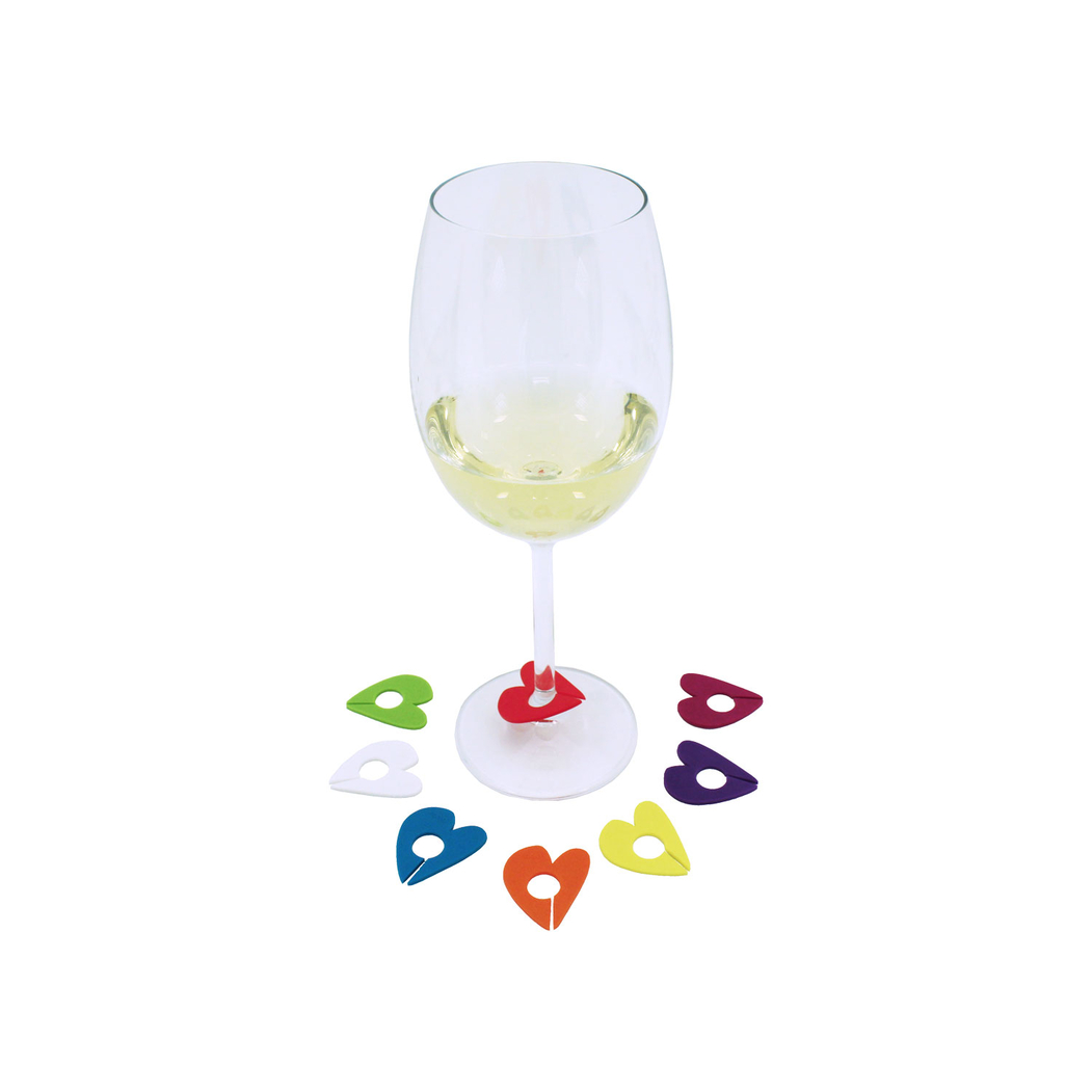 8 Marcadores para Copos Love, Silicone - Koala - 8436040962855