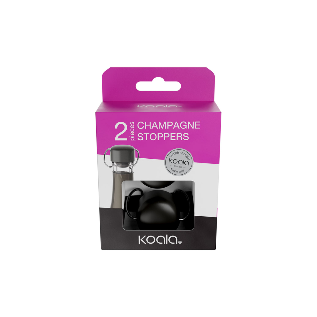 2 Stoppers for champagne and sparkling bottles - Koala - 8436040969618