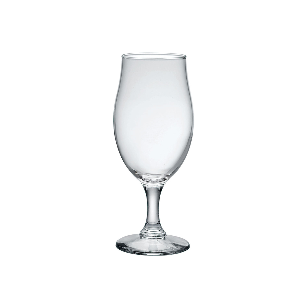 Set of 3 tulip beer glasses 260ml, clear glass, classic design, dishwasher safe - Bormioli Rocco - 8004360019292